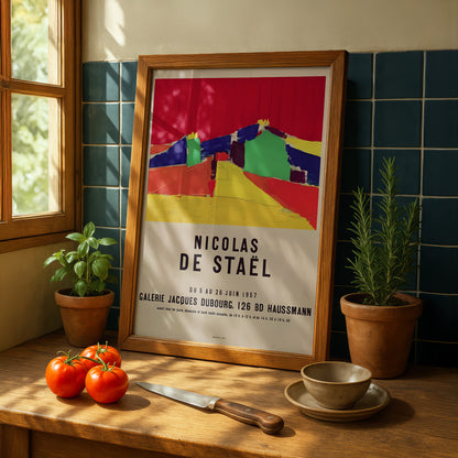 Nicolas de Staël Art Exhibition Poster, Galerie Jacques Dubourg | Premium Wall Art