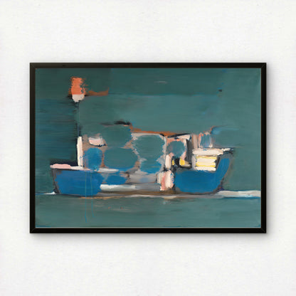 Marine La Nuit, 1954 by Nicolas de Staël | Abstract Art Print | Premium Wall Art