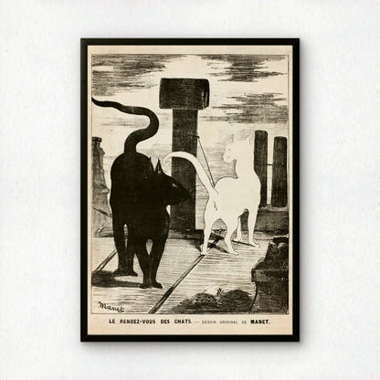 The Cats' Rendezvous | Édouard Manet | Fine Art Cat Print | Cat Lover Gift | Wall Art