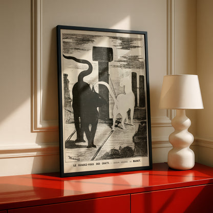 The Cats' Rendezvous | Édouard Manet | Fine Art Cat Print | Cat Lover Gift | Wall Art