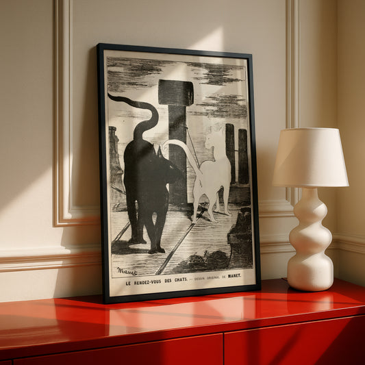 The Cats' Rendezvous | Édouard Manet | Fine Art Cat Print | Cat Lover Gift | Wall Art