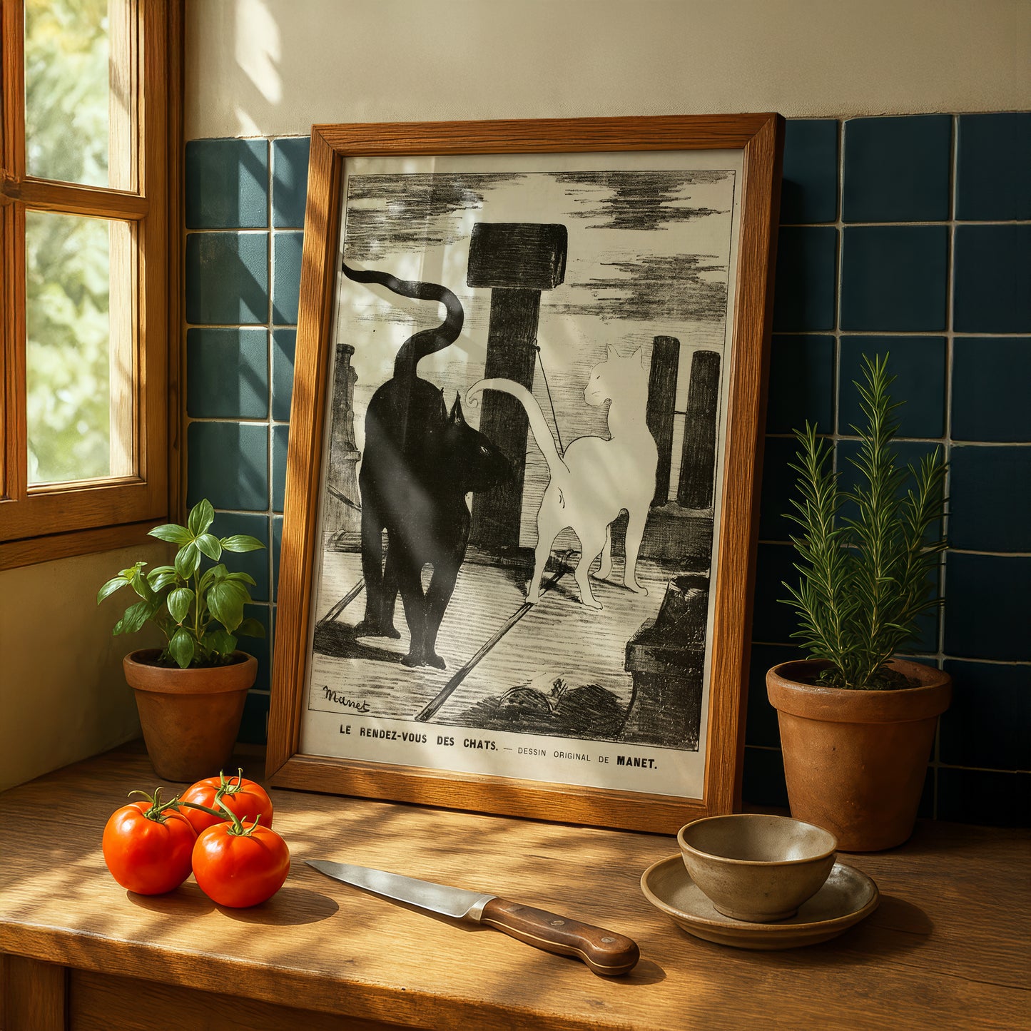The Cats' Rendezvous | Édouard Manet | Fine Art Cat Print | Cat Lover Gift | Wall Art