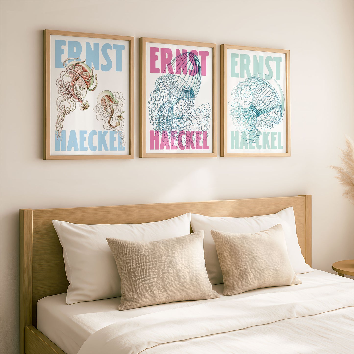 Ernst Haeckel Remixed Art Prints: Jellyfish 3 Pack | Premium Wall Art
