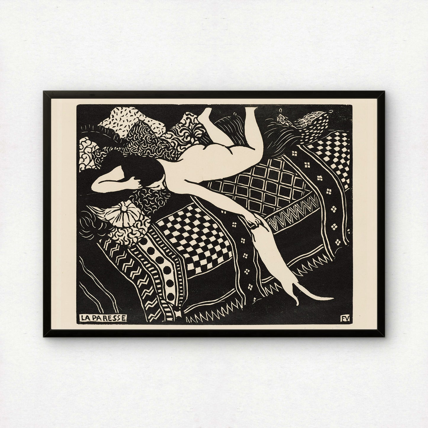 Laziness | Félix Vallotton | Fine Art Cat Print | Cat Lover Gift | Wall Art