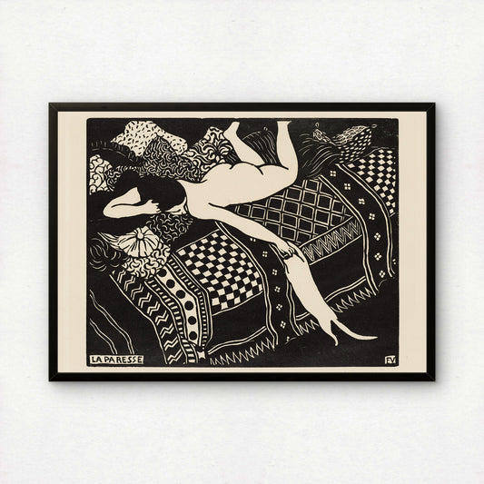 Laziness | Félix Vallotton | Fine Art Cat Print | Cat Lover Gift | Wall Art