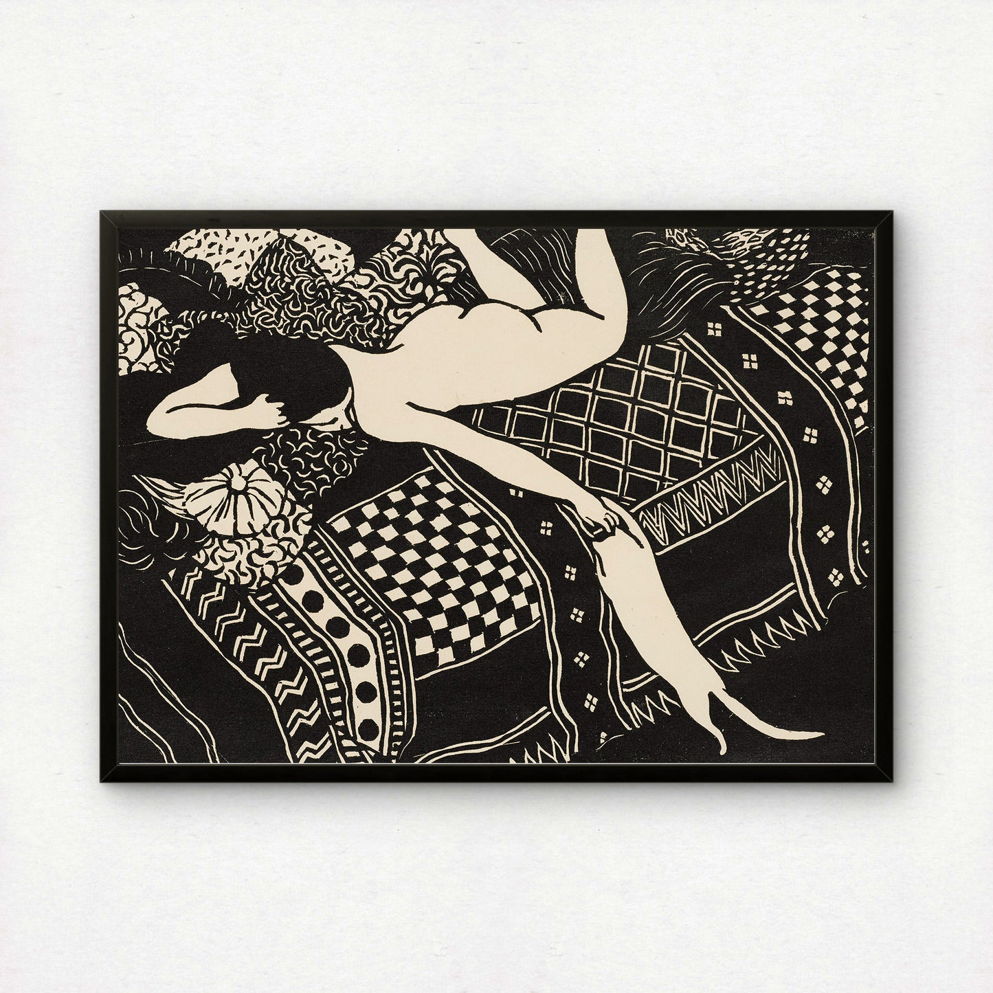 Laziness (Detail) | Félix Vallotton | Fine Art Cat Print | Cat Lover Gift | Wall Art