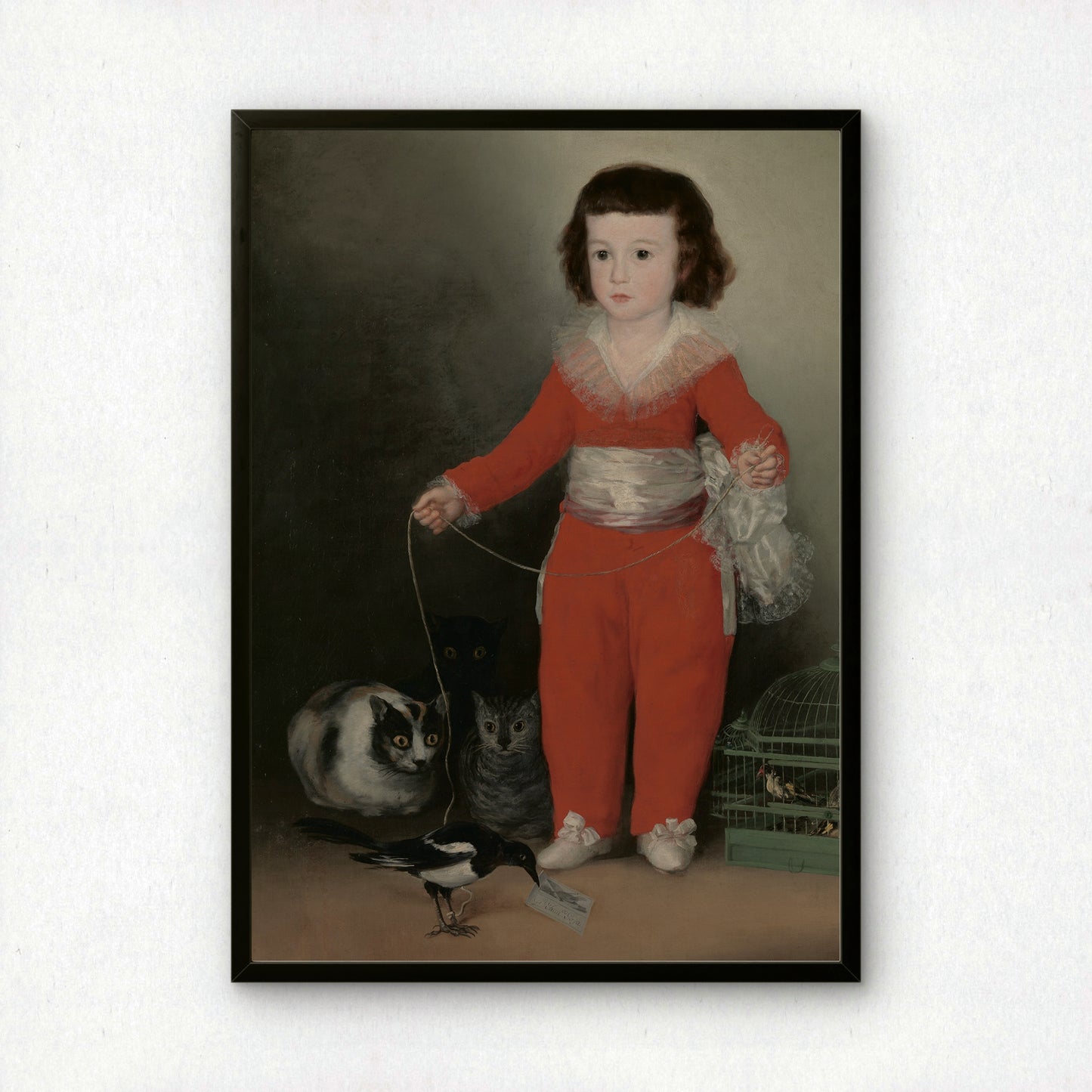 Manuel Osorio Manrique de Zuñiga (Detail) | Francisco Goya | Fine Art Cat Print | Cat Lover Gift | Wall Art