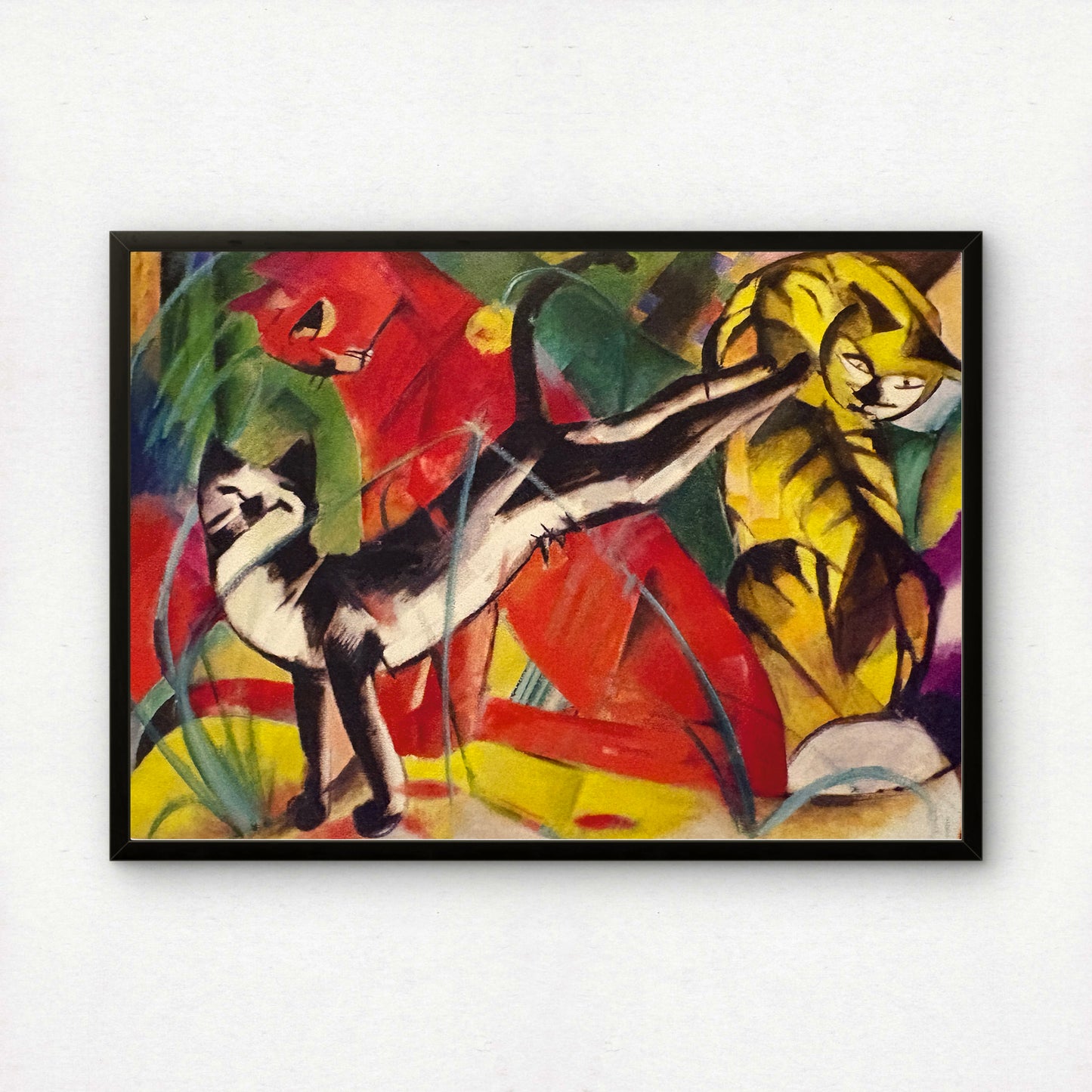 Three Cats | Franz Marc | Fine Art Cat Print | Cat Lover Gift | Wall Art