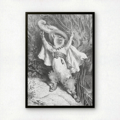 Puss in Boots | Gustave Doré | Fine Art Cat Print | Cat Lover Gift | Wall Art