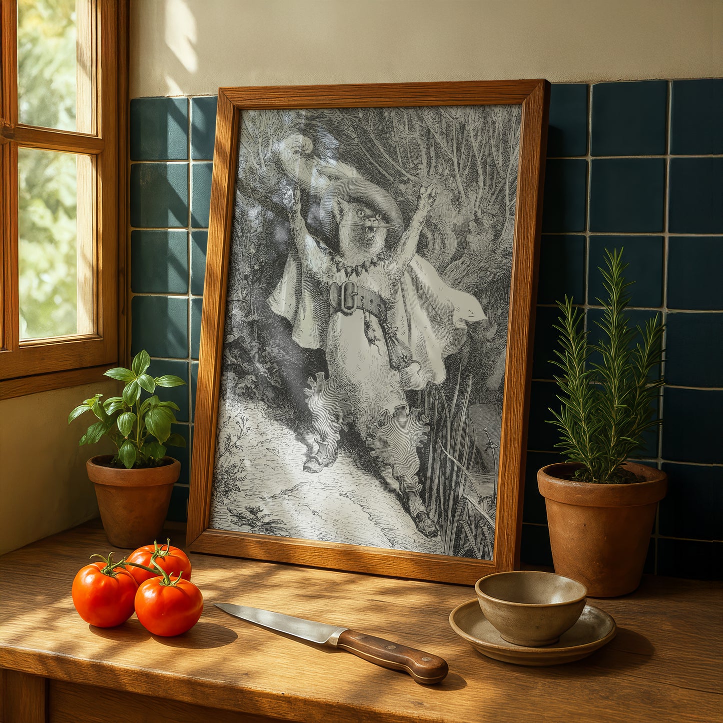 Puss in Boots | Gustave Doré | Fine Art Cat Print | Cat Lover Gift | Wall Art
