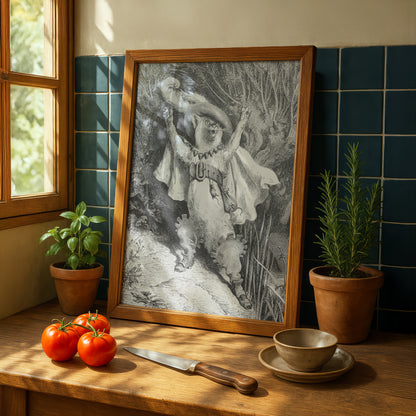 Puss in Boots | Gustave Doré | Fine Art Cat Print | Cat Lover Gift | Wall Art