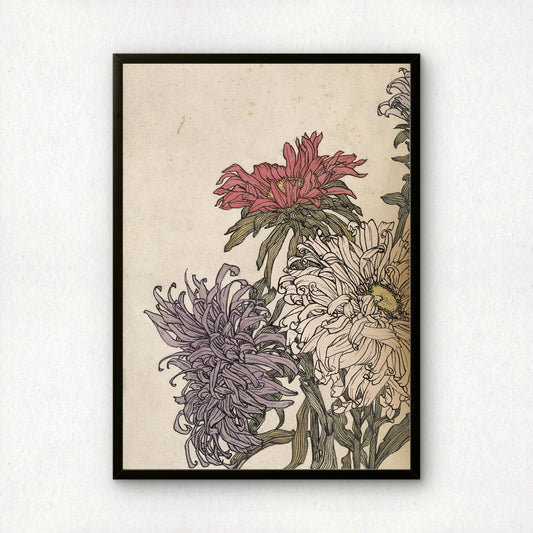 Julie de Graag Chrysanthemums Fine Art Print | Premium Wall Art