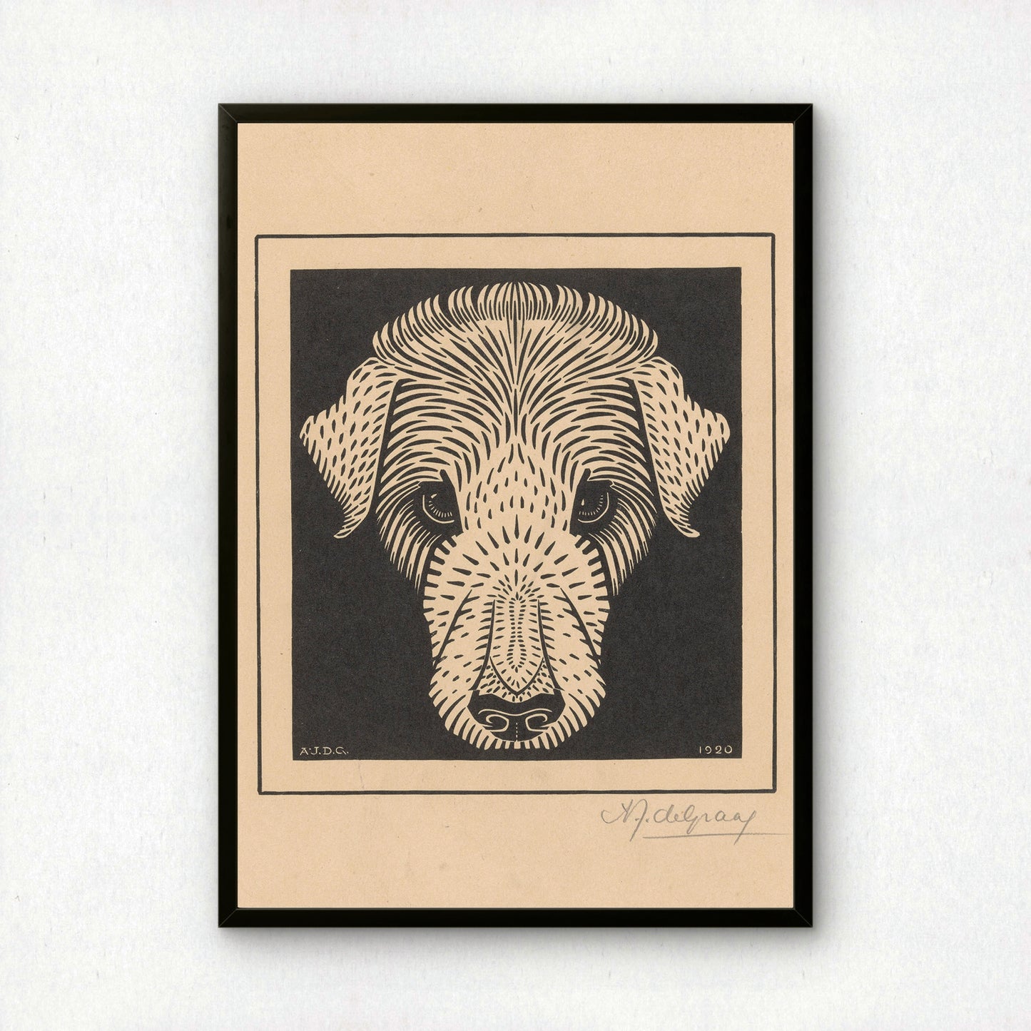 Julie de Graag Dog Head / Hondenkop Art Print | Fine Art Print