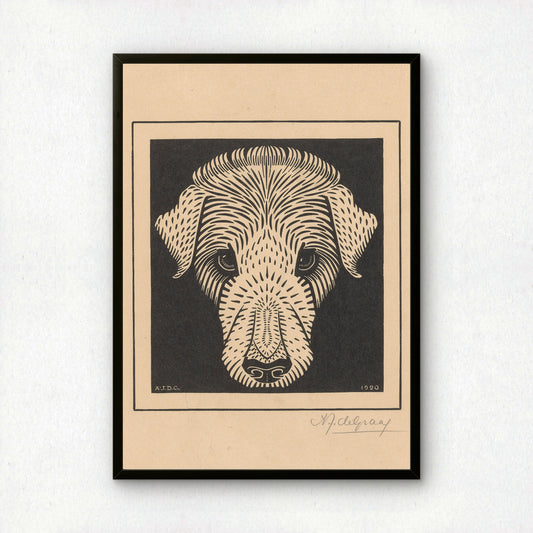 Julie de Graag Dog Head / Hondenkop Fine Art Print | Premium Wall Art