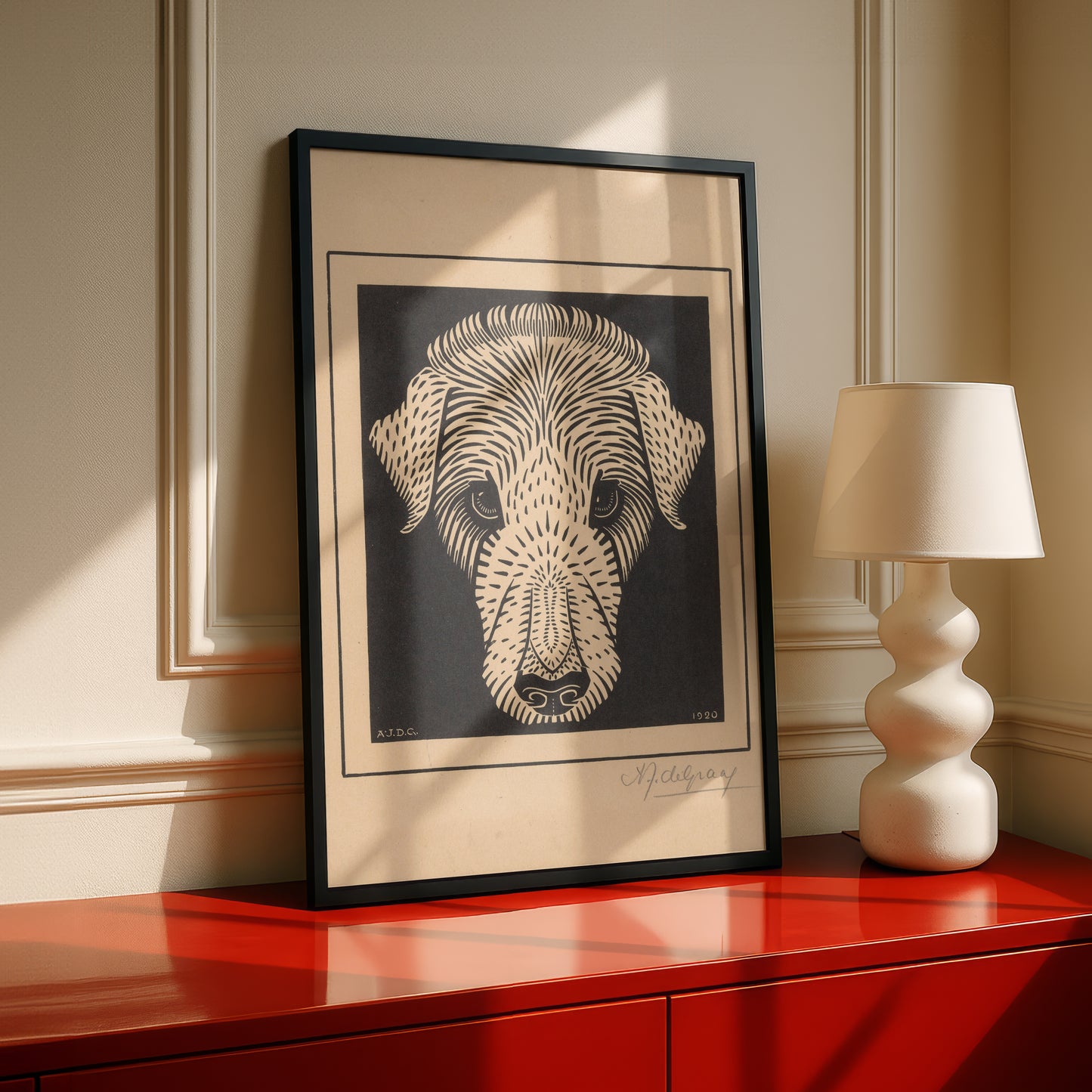 Julie de Graag Dog Head / Hondenkop Art Print | Fine Art Print
