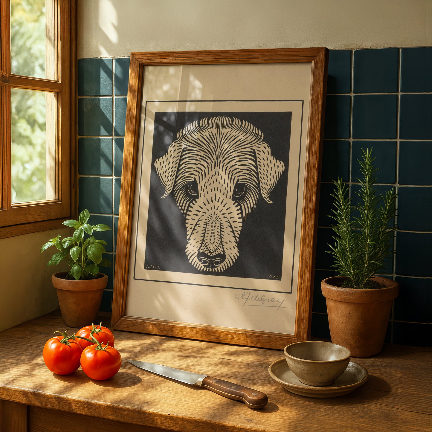 Julie de Graag Dog Head / Hondenkop Art Print | Fine Art Print