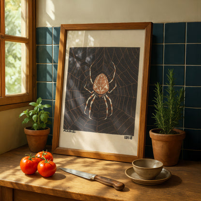 Julie de Graag Spider in a Web Art Print | Fine Art Print