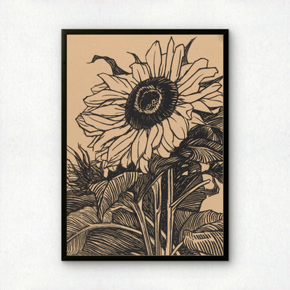 Julie de Graag Sunflower (Detail) Art Print | Fine Art Print