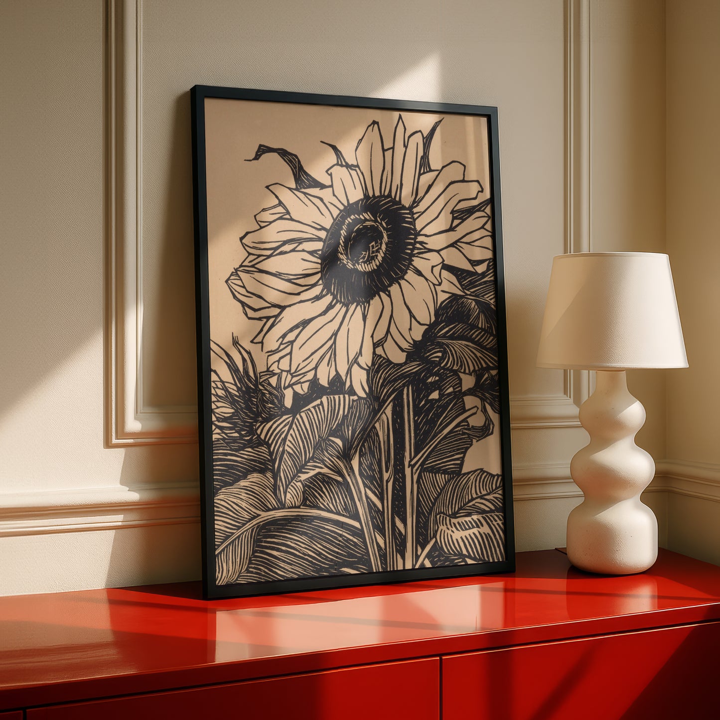 Julie de Graag Sunflower (Detail) Art Print | Fine Art Print