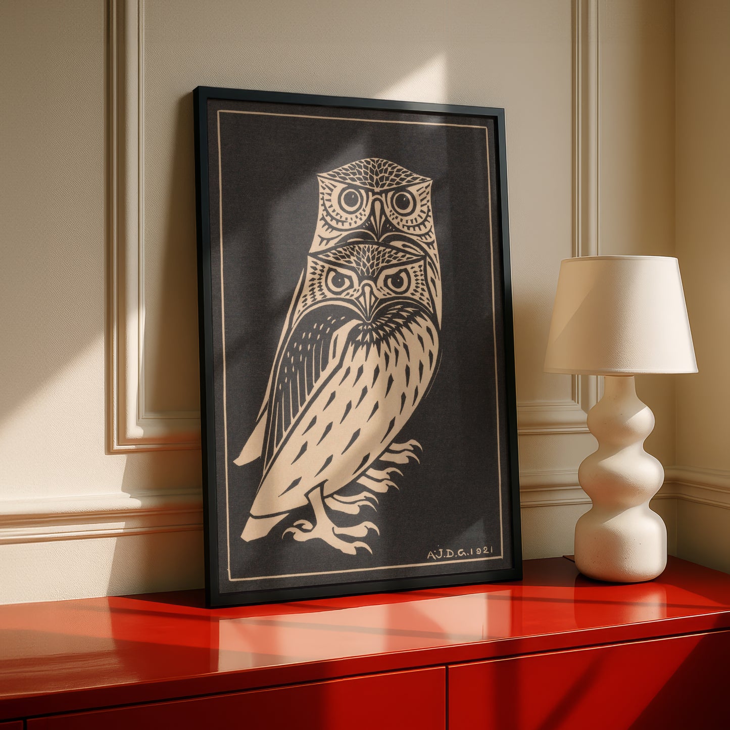 Julie de Graag Two Owls Art Print | Fine Art Print