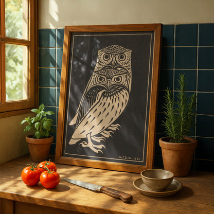 Julie de Graag Two Owls Art Print | Fine Art Print