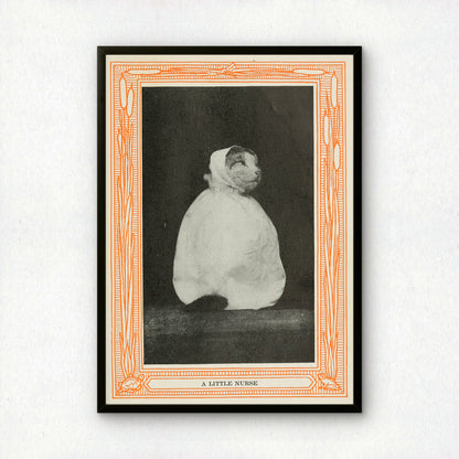 Funny Victorian Cat Art Print | 'A Little Nurse' | Vintage Cat Meme Wall Art | Cat Lover Gift