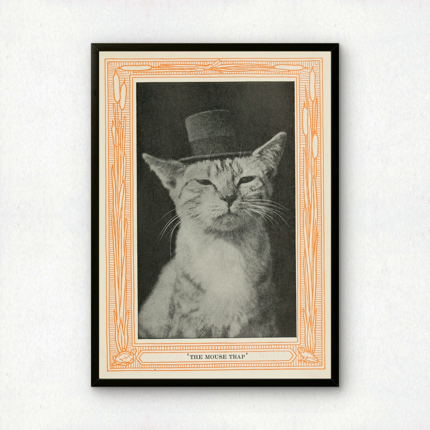 Funny Victorian Cat Art Print | 'The Mouse Trap' | Vintage Cat Meme Wall Art | Cat Lover Gift