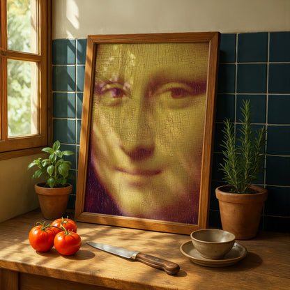 Mona Lisa Variations 005 | 'Close Up" Art Print