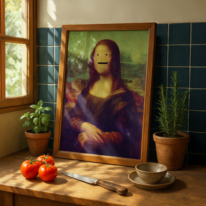 Mona Lisa Variations 016 | "Derpy Face" Art Print