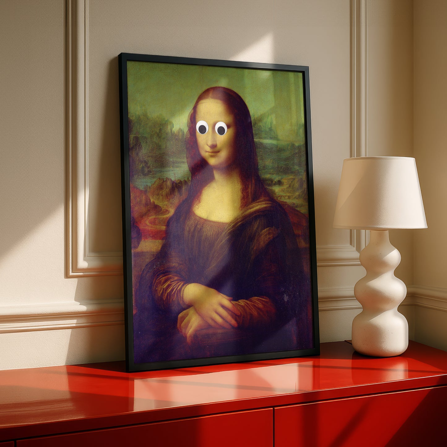 Mona Lisa Variations 018 | "Googly Eyes" Art Print