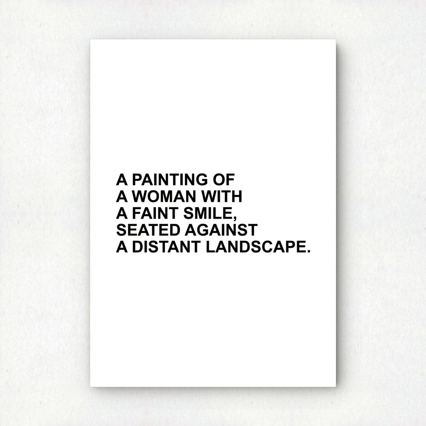 Mona Lisa Variations 021 | "Text-Based" Art Print