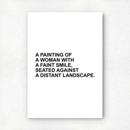 Mona Lisa Variations 021 | "Text-Based" Art Print