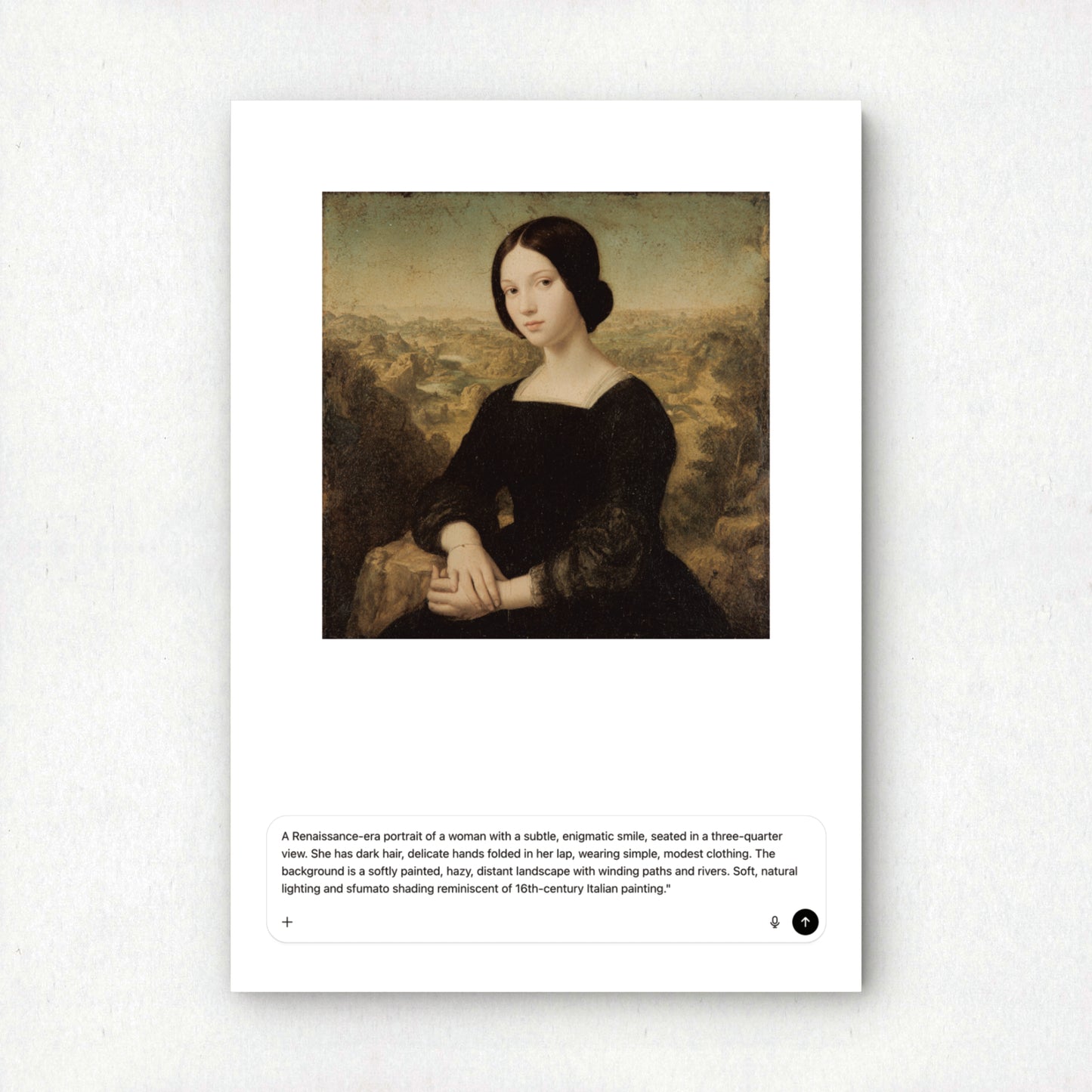 Mona Lisa Variations 022 | "Chat GPT Prompt" Art Print