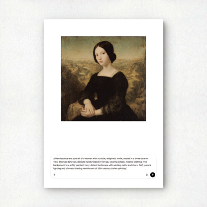 Mona Lisa Variations 022 | "Chat GPT Prompt" Art Print