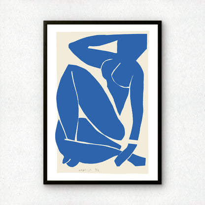Blue Nude III (Nu Bleu III) Cut-out by Henri Matisse | Premium Art Print | Wall Art