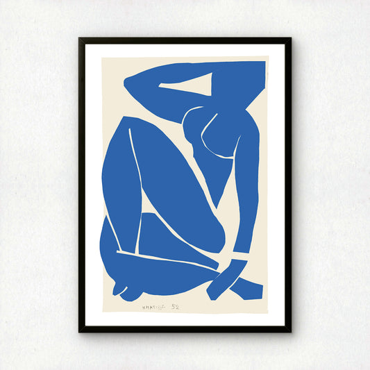 Blue Nude III (Nu Bleu III) Cut-out by Henri Matisse | Premium Art Print | Wall Art