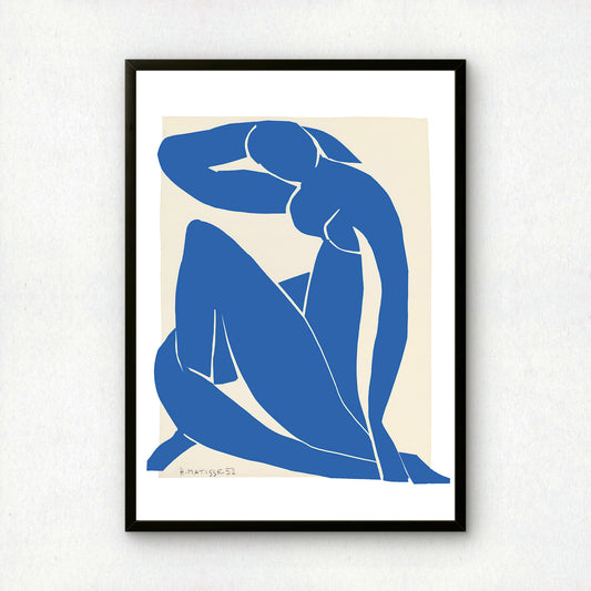 Blue Nude II (Nu Bleu II) Cut-out by Henri Matisse | Premium Art Print | Wall Art