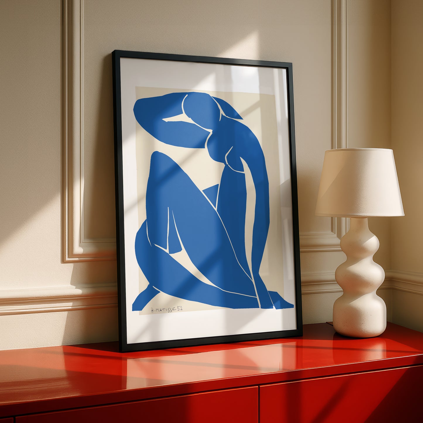 Blue Nude II (Nu Bleu II) Cut-out by Henri Matisse | Premium Art Print | Wall Art