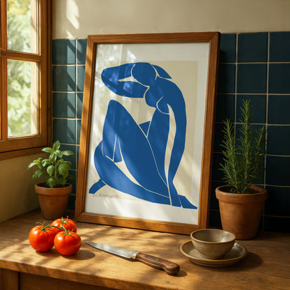 Blue Nude II (Nu Bleu II) Cut-out by Henri Matisse | Premium Art Print | Wall Art