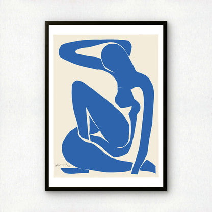 Blue Nude I (Nu Bleu I) Cut-out by Henri Matisse | Premium Art Print | Wall Art