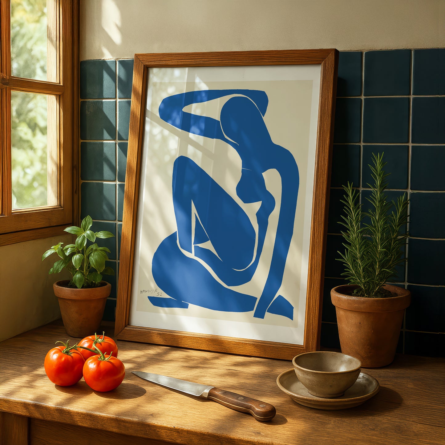 Blue Nude I (Nu Bleu I) Cut-out by Henri Matisse | Premium Art Print | Wall Art