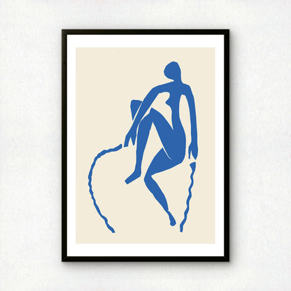 Blue Nude VIII (Nu Bleu VIII) Cut-out by Henri Matisse | Premium Art Print | Wall Art