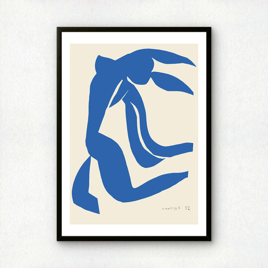 Blue Nude XI (Nu Bleu XI) Cut-out by Henri Matisse | Premium Art Print | Wall Art