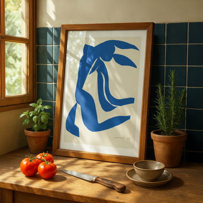 Blue Nude XI (Nu Bleu XI) Cut-out by Henri Matisse | Premium Art Print | Wall Art