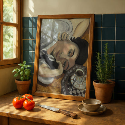 Laurette with a Cup of Coffee by Henri Matisse | Fine Art Print | Wall Art