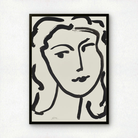 Visage de femme by Henri Matisse | Fine Art Print | Wall Art