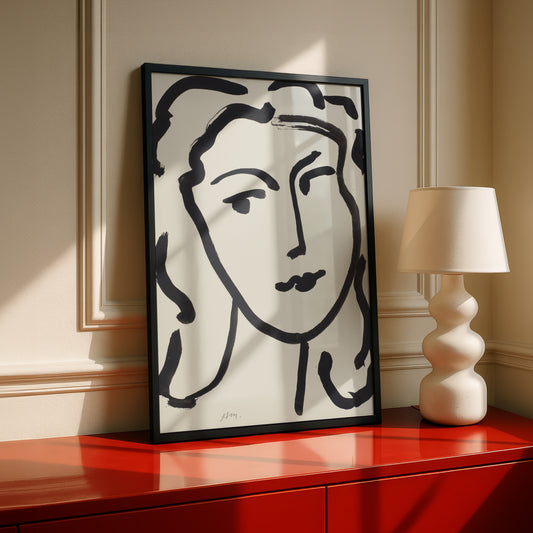 Visage de femme by Henri Matisse | Fine Art Print | Wall Art
