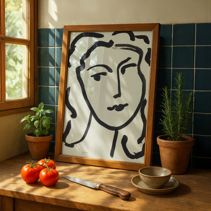Visage de femme by Henri Matisse | Fine Art Print | Wall Art