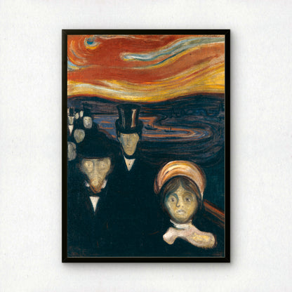 Anxiety by Edvard Munch | Premium Art Print | Wall Art