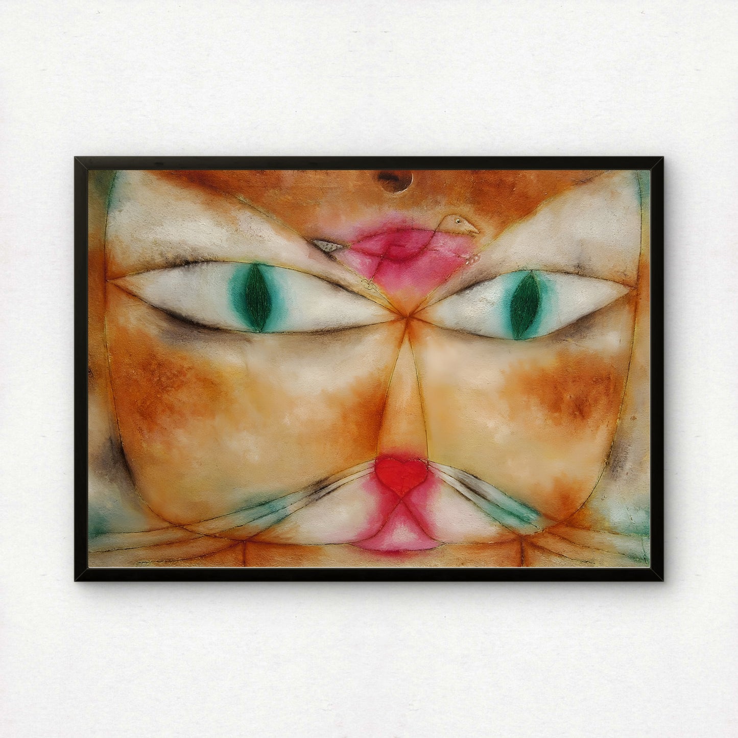 Cat and Bird | Paul Klee | Fine Art Cat Print | Cat Lover Gift | Wall Art